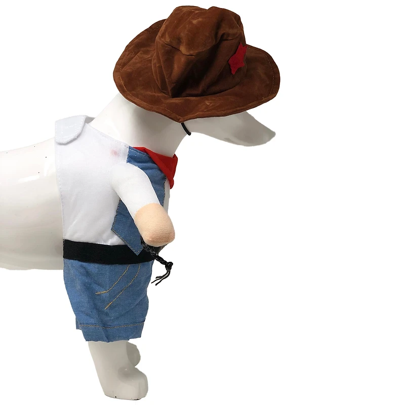 Pet Life Rodeo Bones' Cowboy Uniform Dog Costume