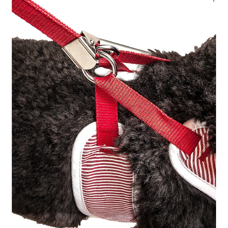 Pet Life Luxe 'Spawling' 2-In-1 Mesh Reversed Adjustable-Leash W/ Fashion Bowtie Dog Harness