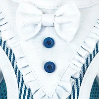 Pet Life Luxe 'Spawling' 2-In-1 Mesh Reversed Adjustable-Leash W/ Fashion Bowtie Dog Harness