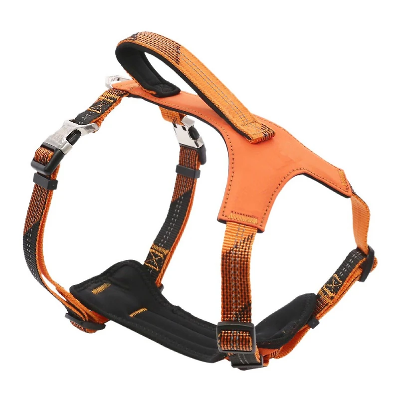 Pet Life Geo-Prene' 2-In-1 Shock Absorbing Neoprene Padded Reflective Leash Dog Harness