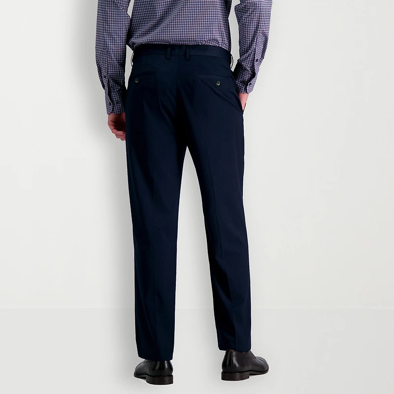 Haggar JMH Herringbone Mens Stretch Fabric Classic Fit Flat Front Suit Pant