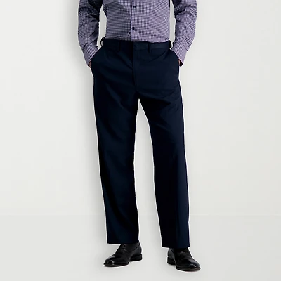 Haggar JMH Herringbone Mens Stretch Fabric Classic Fit Flat Front Suit Pant