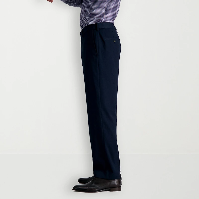 Haggar JMH Herringbone Mens Stretch Fabric Classic Fit Flat Front Suit Pant