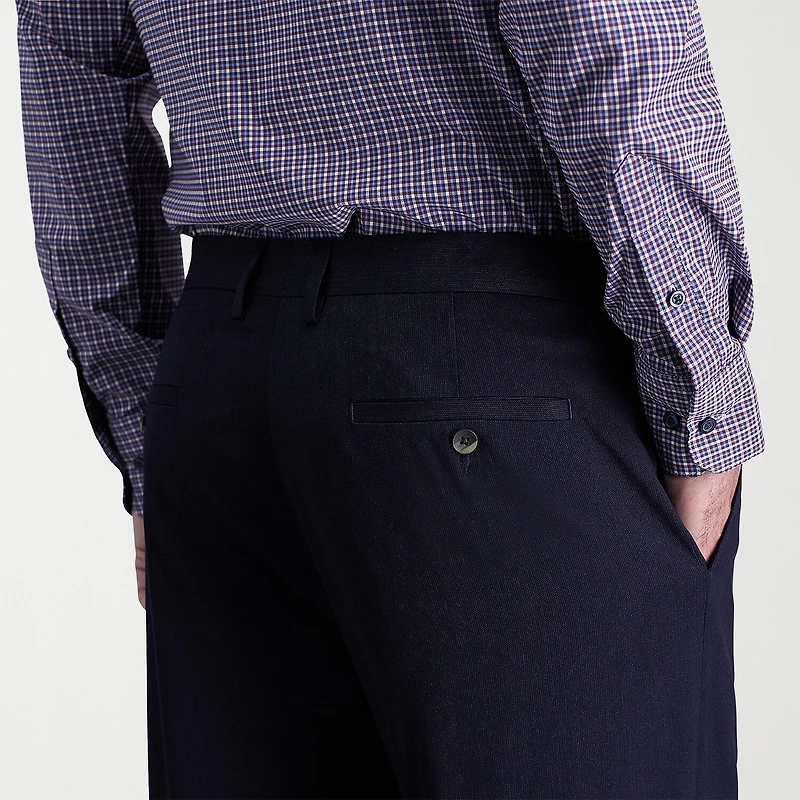 Haggar JMH Herringbone Mens Stretch Fabric Classic Fit Flat Front Suit Pant
