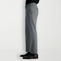 Haggar JMH Glen Plaid Mens Stretch Fabric Slim Fit Flat Front Suit Pant