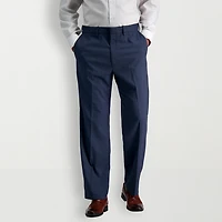 Haggar JMH Sharkskin Mens Stretch Fabric Classic Fit Windowpane Flat Front Suit Pant