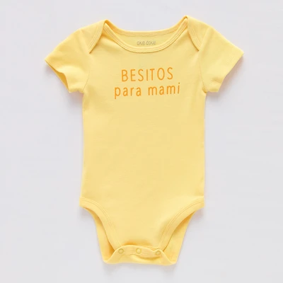 Okie Dokie Baby Unisex Round Neck Short Sleeve Rib Bodysuit