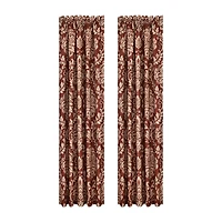 Royal Court Lazia Rod Pocket Room Darkening Set of 2 Curtain Panel