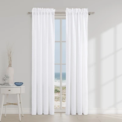 Queen Street Blue Haven Rod Pocket Room Darkening Set of 2 Curtain Panel