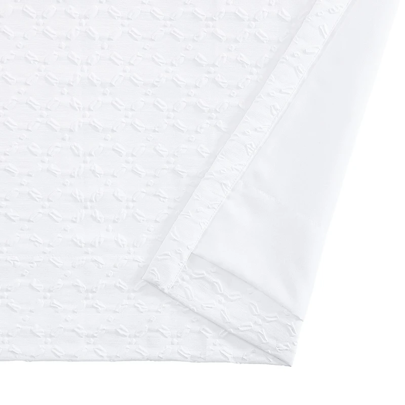 Queen Street Blue Haven Rod Pocket Room Darkening Set of 2 Curtain Panel