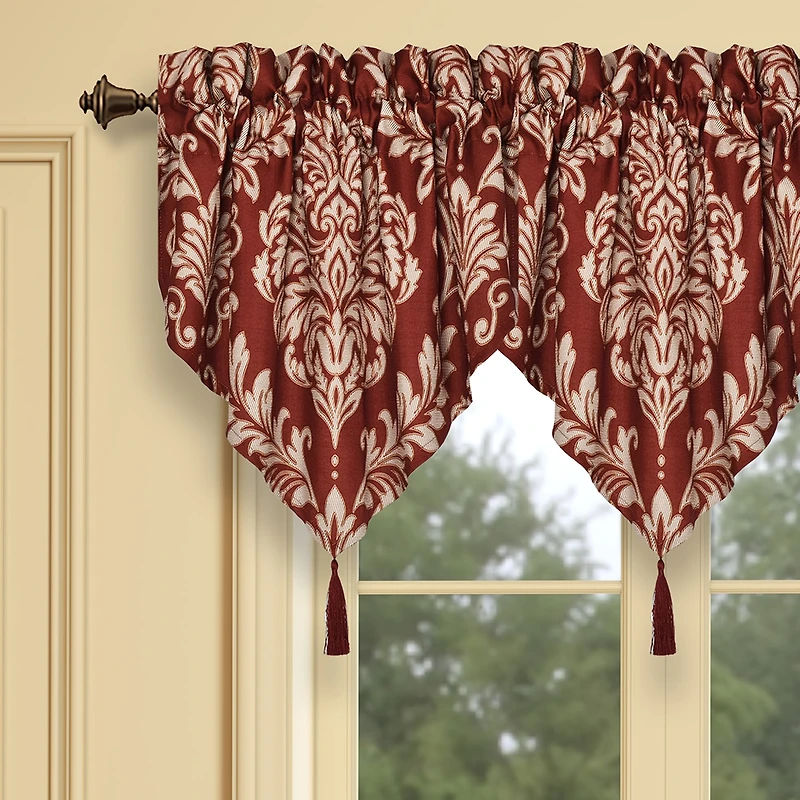 Royal Court Lazia Rod Pocket Ascot Valance