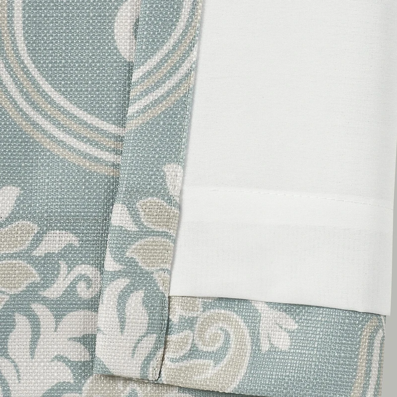 Royal Court Tranquilty Rod Pocket Room Darkening Set of 2 Curtain Panel