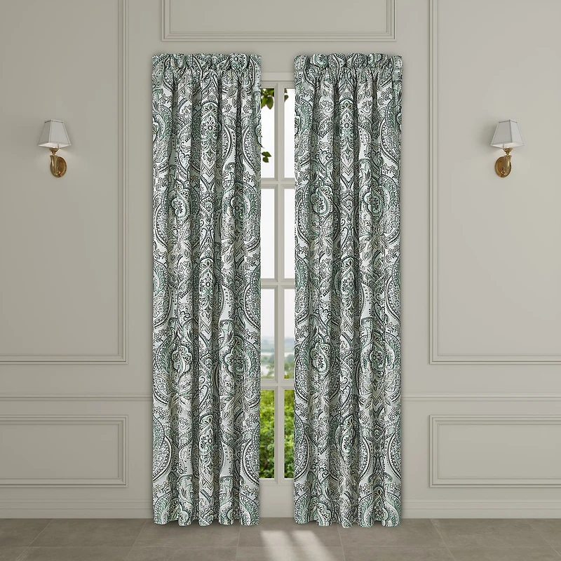 Queen Street Nicole Rod Pocket Room Darkening Set of 2 Curtain Panel