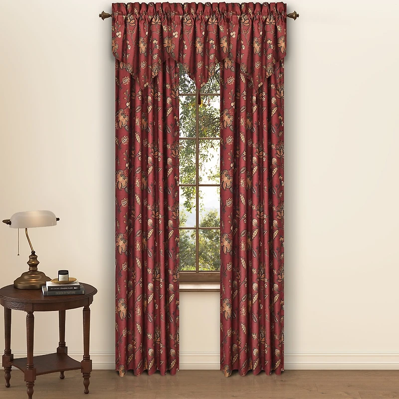 Royal Court Bari Rod Pocket Ascot Valance
