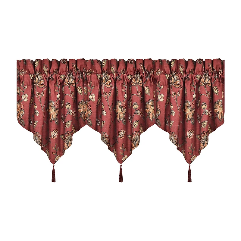 Royal Court Bari Rod Pocket Ascot Valance