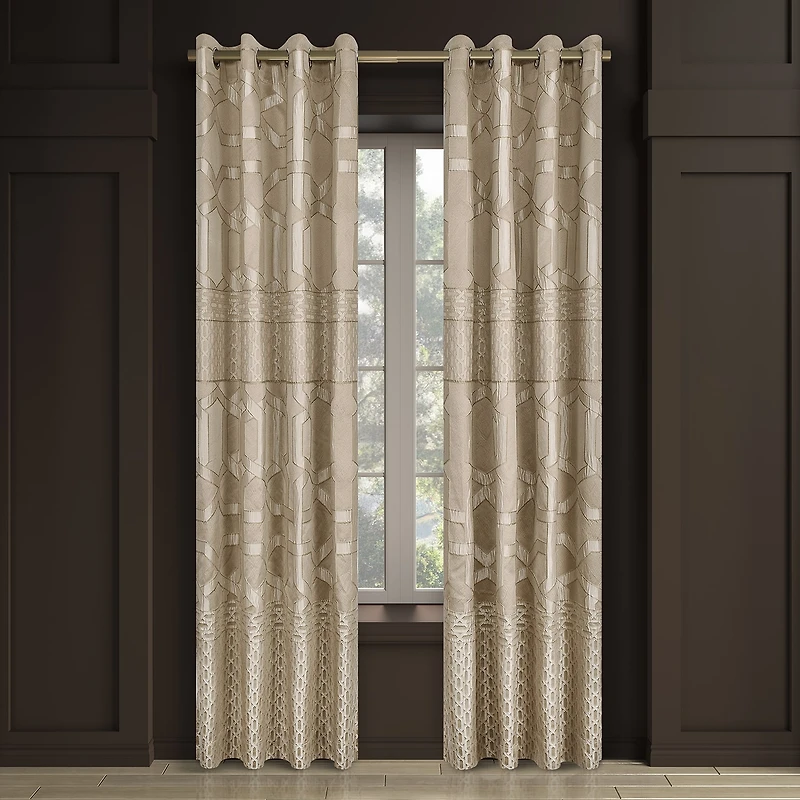Royal Court Olympus Grommet Top Room Darkening Set of 2 Curtain Panel
