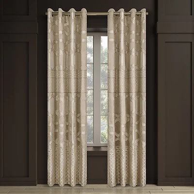 Royal Court Olympus Grommet Top Room Darkening Set of 2 Curtain Panel