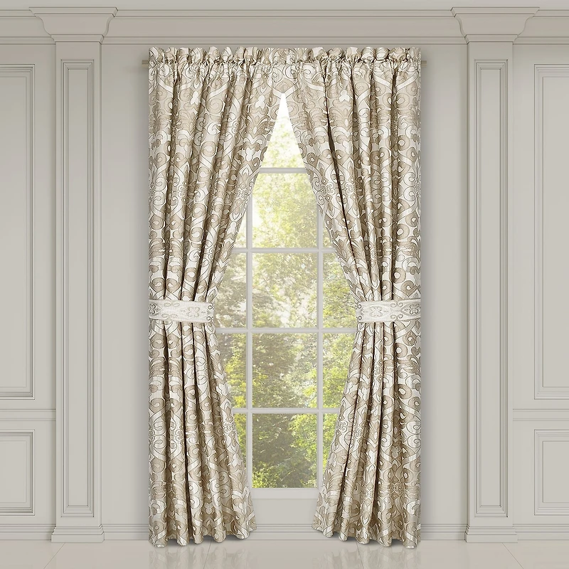 Queen Street Amarella Rod Pocket Room Darkening Set of 2 Curtain Panel