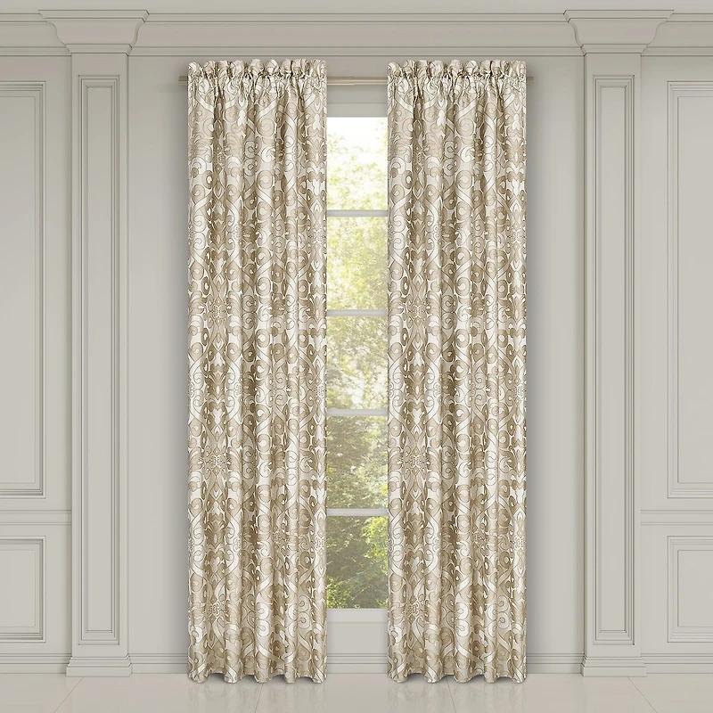 Queen Street Amarella Rod Pocket Room Darkening Set of 2 Curtain Panel