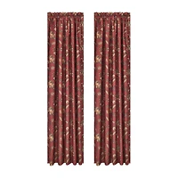 Royal Court Bari Rod Pocket Room Darkening Set of 2 Curtain Panel