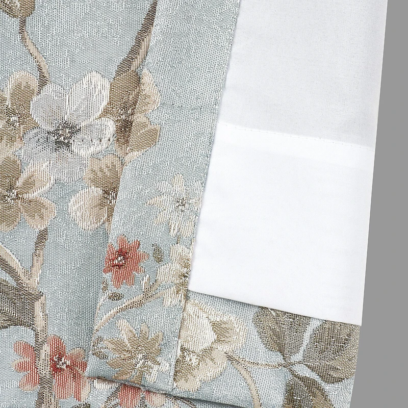 Queen Street Paris Rod Pocket Room Darkening Set of 2 Curtain Panel