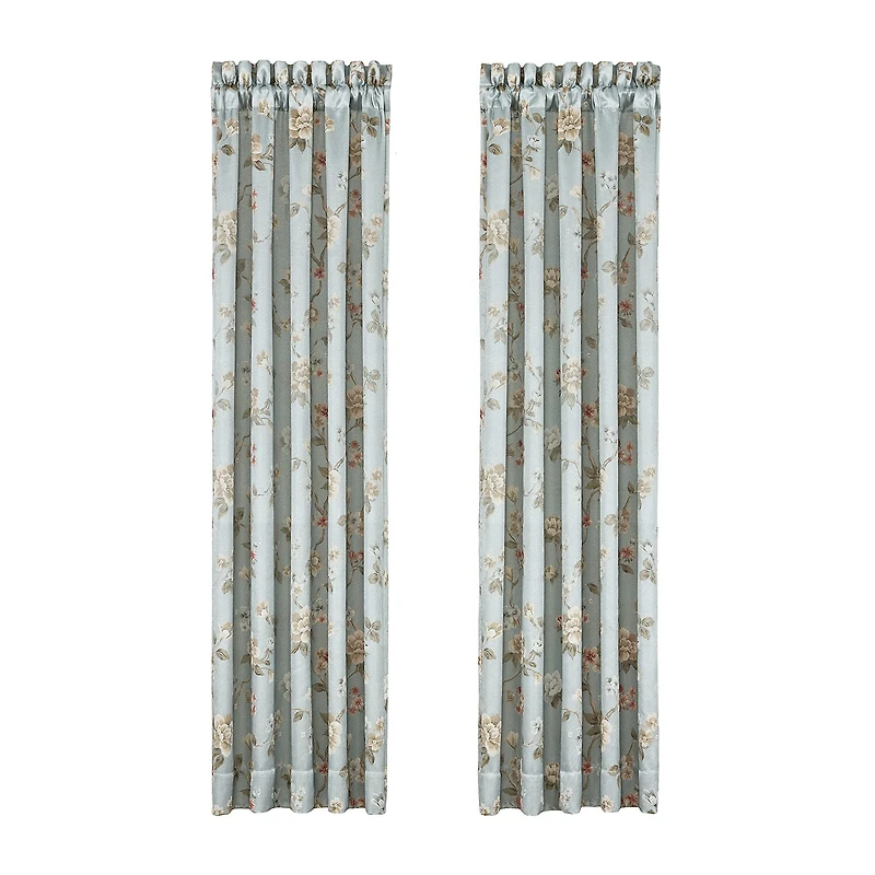 Queen Street Paris Rod Pocket Room Darkening Set of 2 Curtain Panel