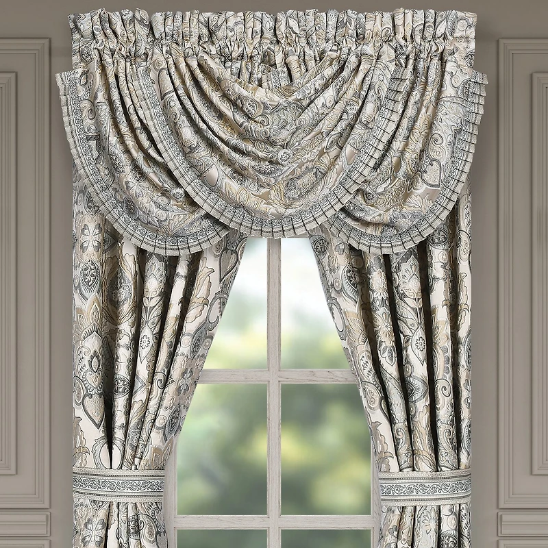 Queen Street Annalise Rod Pocket Waterfall Valance