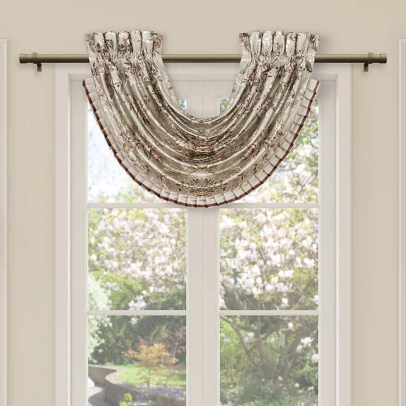 Queen Street Pecora Rod Pocket Waterfall Valance