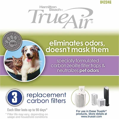 Hamilton Beach True Air Replacement Carbon Filter 3 Pack