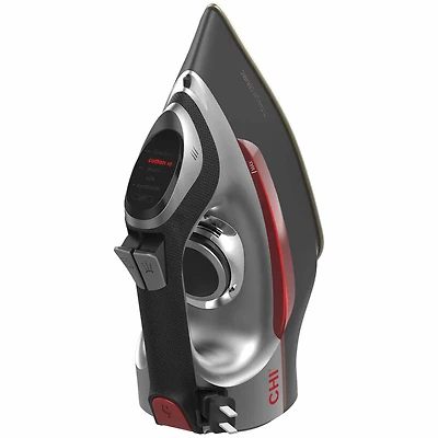 CHI Electronic Full Size Iron with Retractable Cord and Titanium Infused Ceramic Soleplate