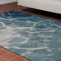 Liora Manne Corsica Water Hand Tufted Wool Area Rug
