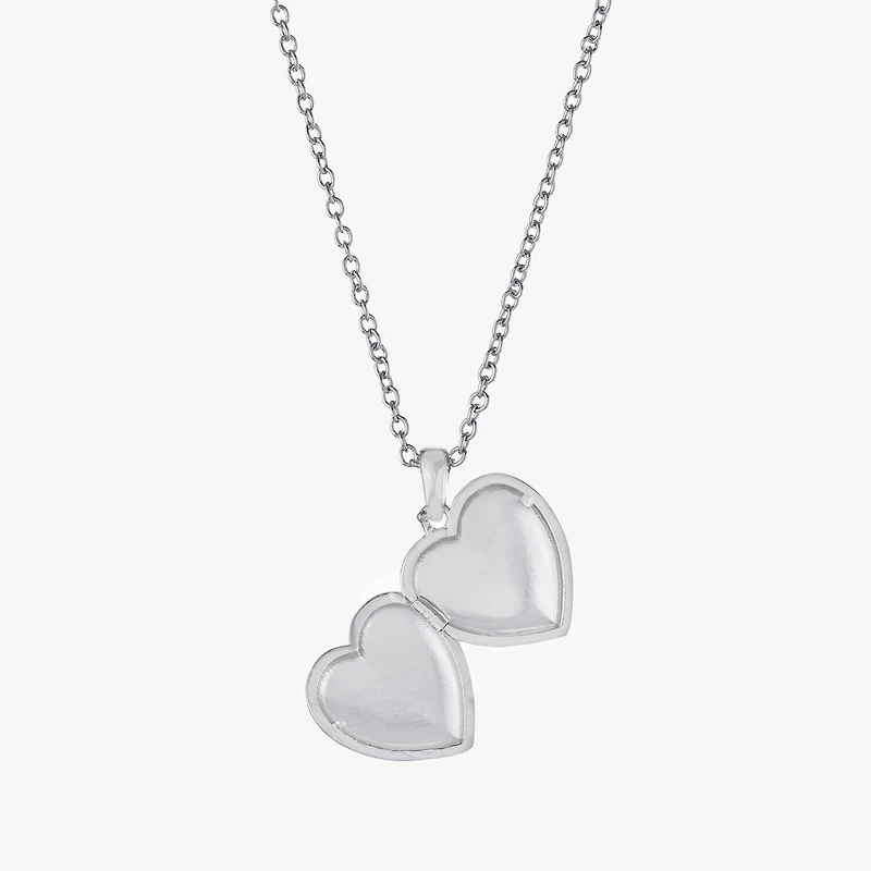 Silver Reflections Mama Womens Pure Silver Over Brass 18 Inch Locket Necklace