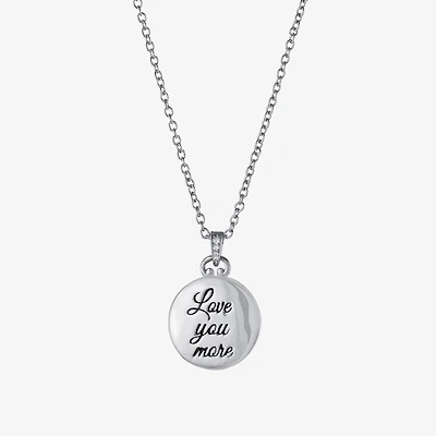 Silver Reflections Womens Pure Silver Over Brass 18 Inch Locket Necklace