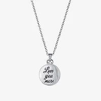 Silver Reflections Womens Pure Silver Over Brass 18 Inch Locket Necklace