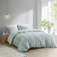INK+IVY Kara 3 Piece Cotton Jacquard Comforter Set