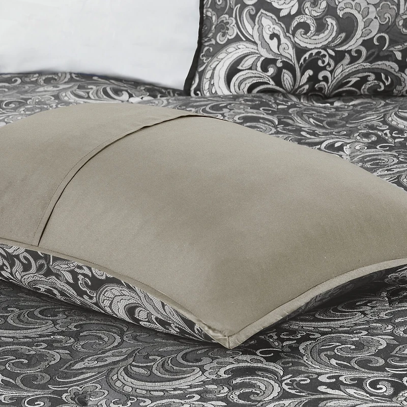 Madison Park Essentials Cadence 24-Pc Complete Bedding Set with Sheets and Window Treatments