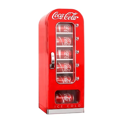 Coca-Cola Retro Vending Machine 10 Can Mini Fridge- Red- AC/DC