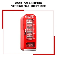 Coca-Cola Retro Vending Machine 10 Can Mini Fridge- Red- AC/DC