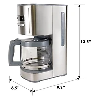 Kenmore® Programmable 12-cup Coffee Maker - Stainless Steel