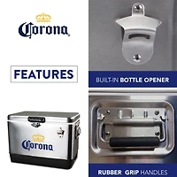 Corona Ice Chest Cooler with Bottle Opener- 51L (54 qt)- 85 Cans