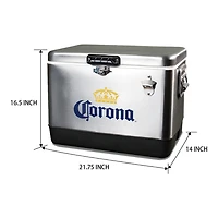 Corona Ice Chest Cooler with Bottle Opener- 51L (54 qt)- 85 Cans