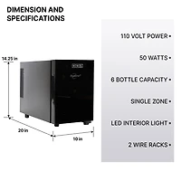 Koolatron 6 Bottle Thermoelectric Wine Cooler