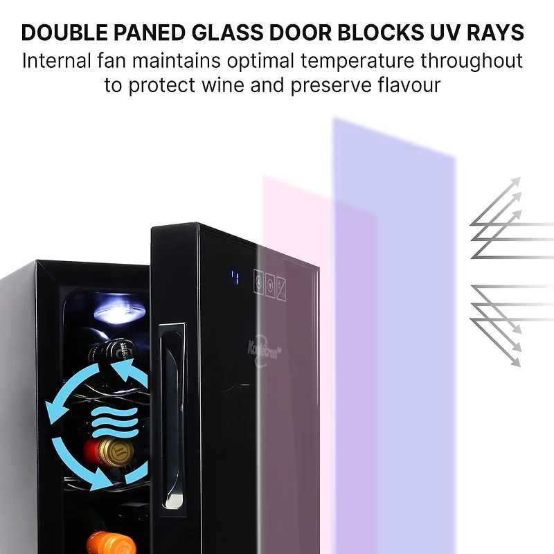 Koolatron Urban Series Bottle Wine Cooler Freestanding Wine Fridge