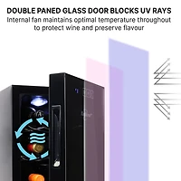 Koolatron Urban Series Bottle Wine Cooler Freestanding Wine Fridge