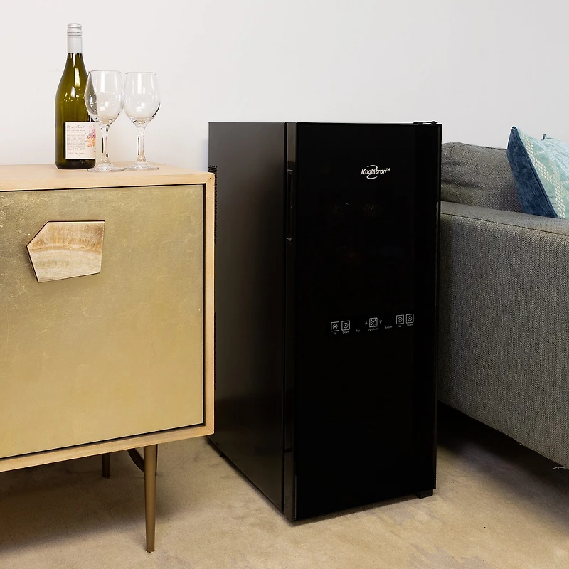 Koolatron 24 Bottle Dual Zone Wine Cooler Freestanding Wine Fridge