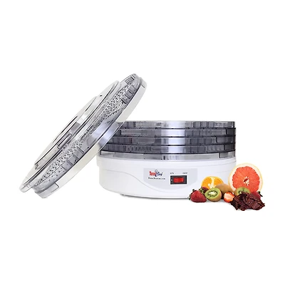 Total Chef Countertop Food Dehydrator- 5 Tray Dryer for Fruit- Jerky