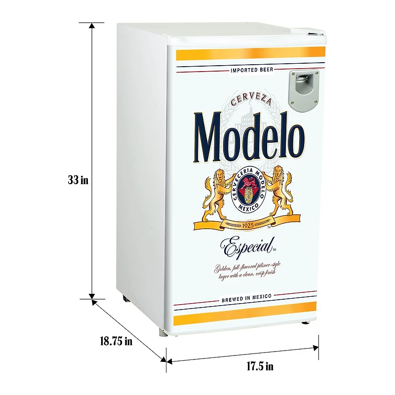 Modelo Compact Fridge with Bottle Opener- 90 L/ 95 Qt 3.2 Cu Ft