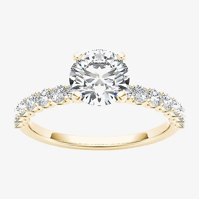 1 CT.T.W. Natural Round Diamond 14K Gold Engagement Ring