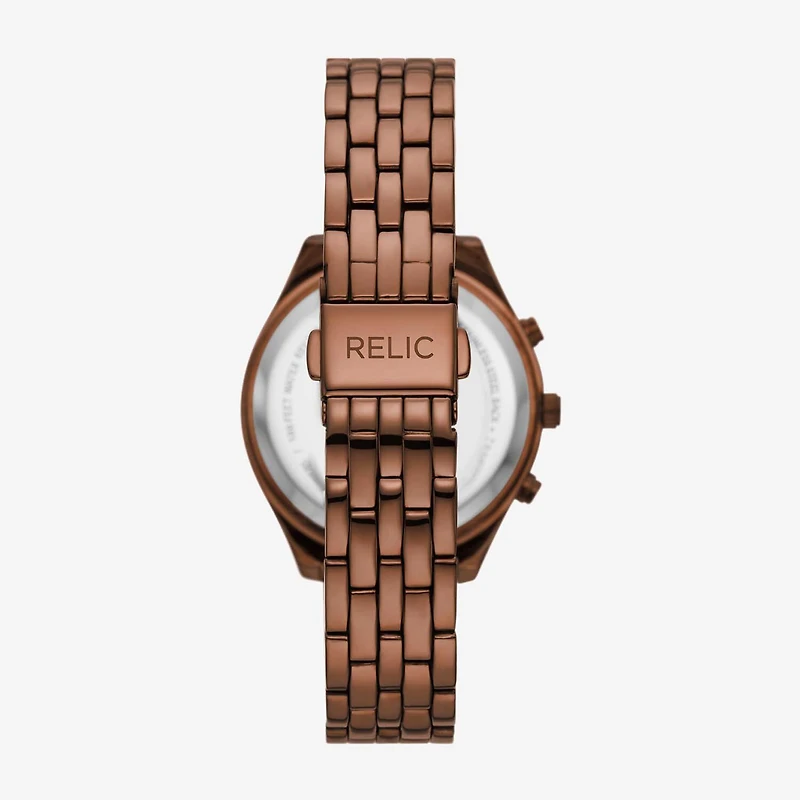 Relic By Fossil Everly Womens Brown Bracelet Watch Zr16010