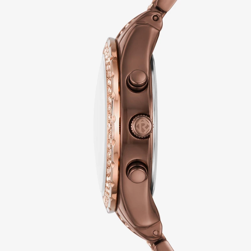 Relic By Fossil Everly Womens Brown Bracelet Watch Zr16010